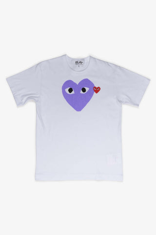 Purple Two Heart T-Shirt (White)