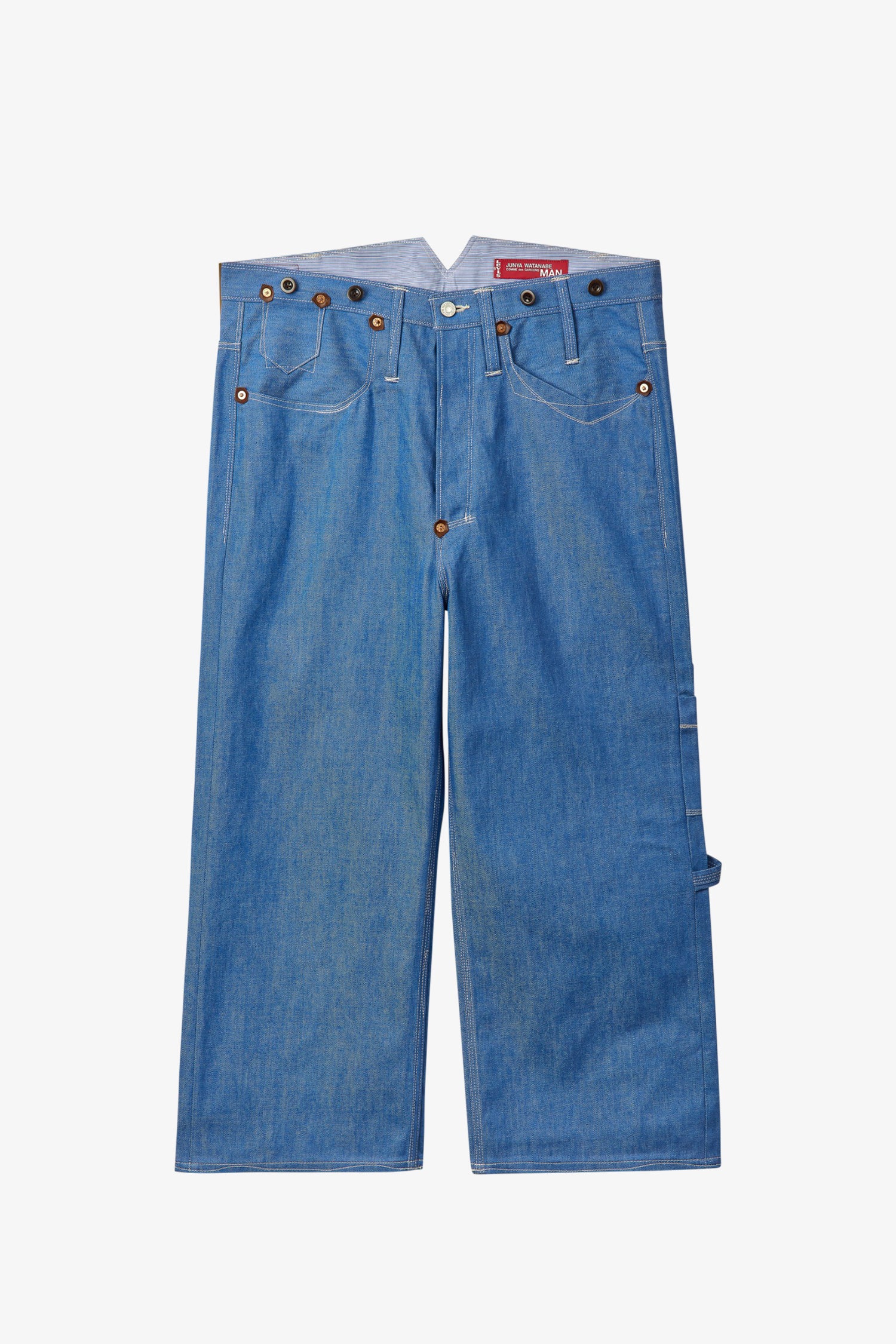 Selectshop FRAME - JUNYA WATANABE MAN Levis Resin Suspender Jeans Bottoms Dubai