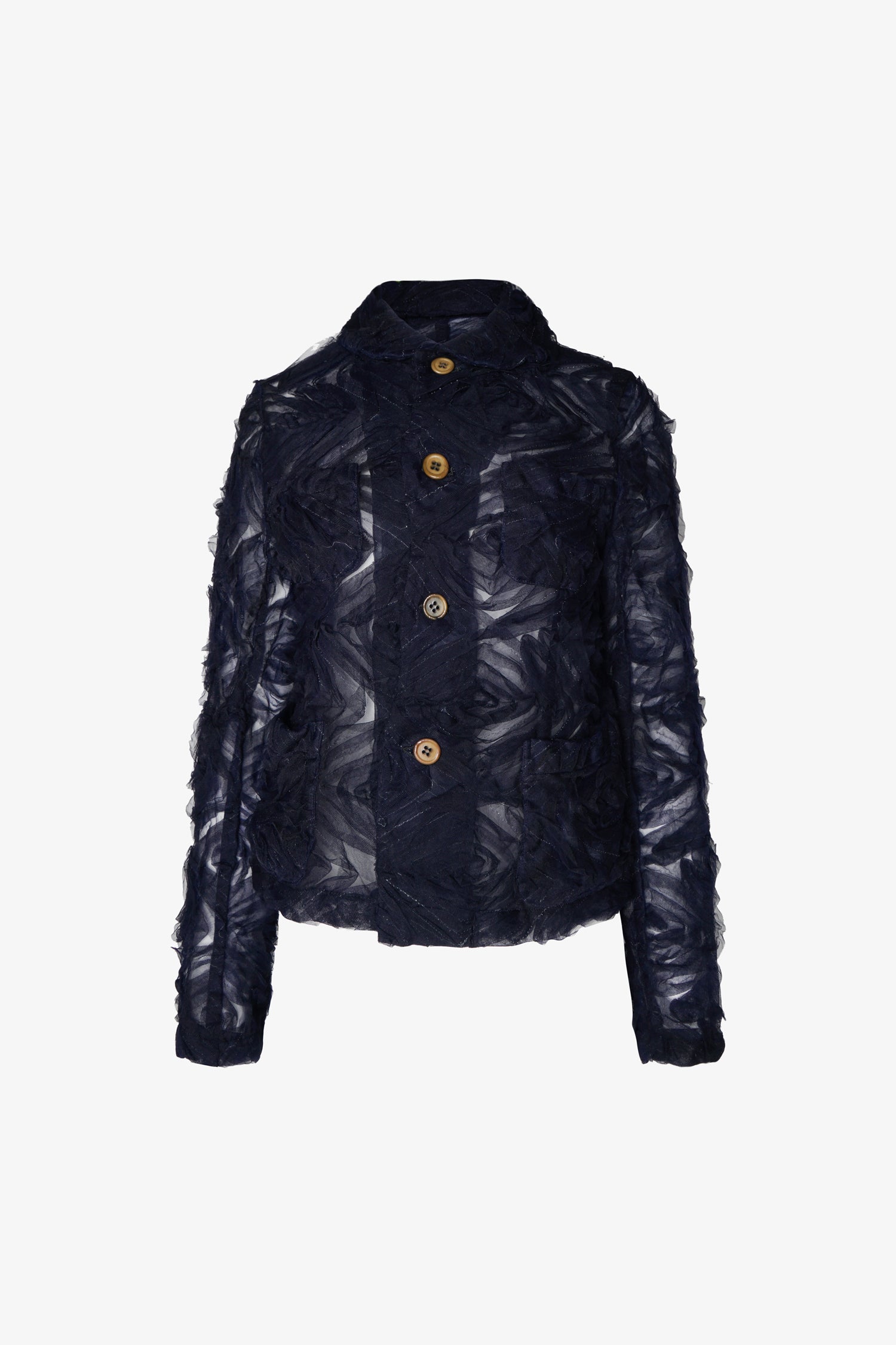Selectshop FRAME - COMME DES GARÇONS GIRL Semi-Sheer Textured Jacket Outerwear Dubai