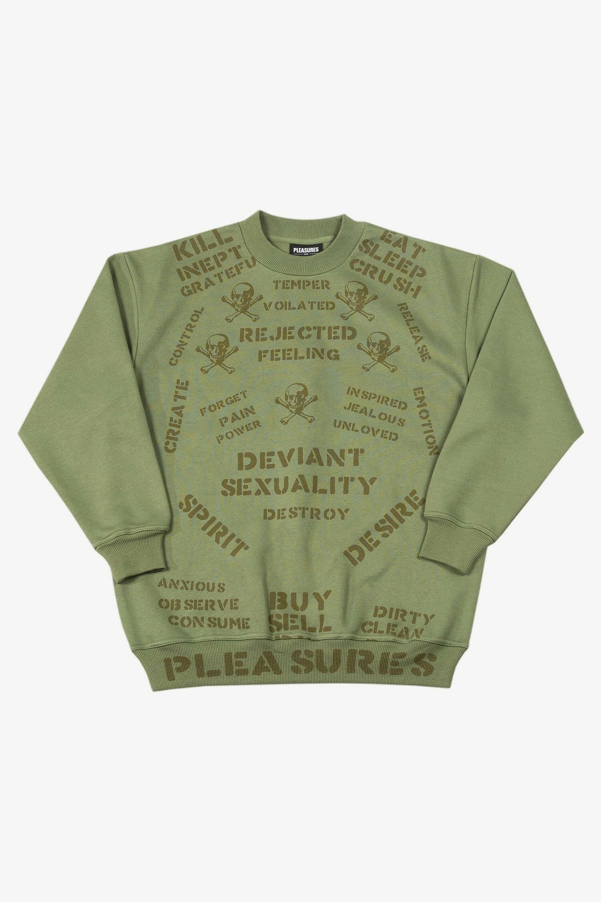 Selectshop FRAME - PLEASURES Crush Crewneck Sweats-Knits Dubai