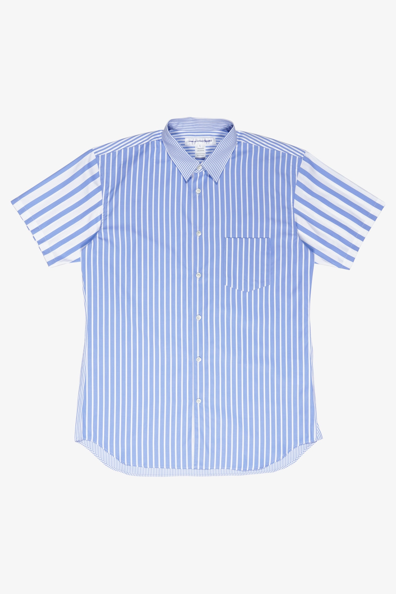 Selectshop FRAME - COMME DES GARÇONS SHIRT Short sleeves Colorblocking Striped Shirt Shirt Dubai