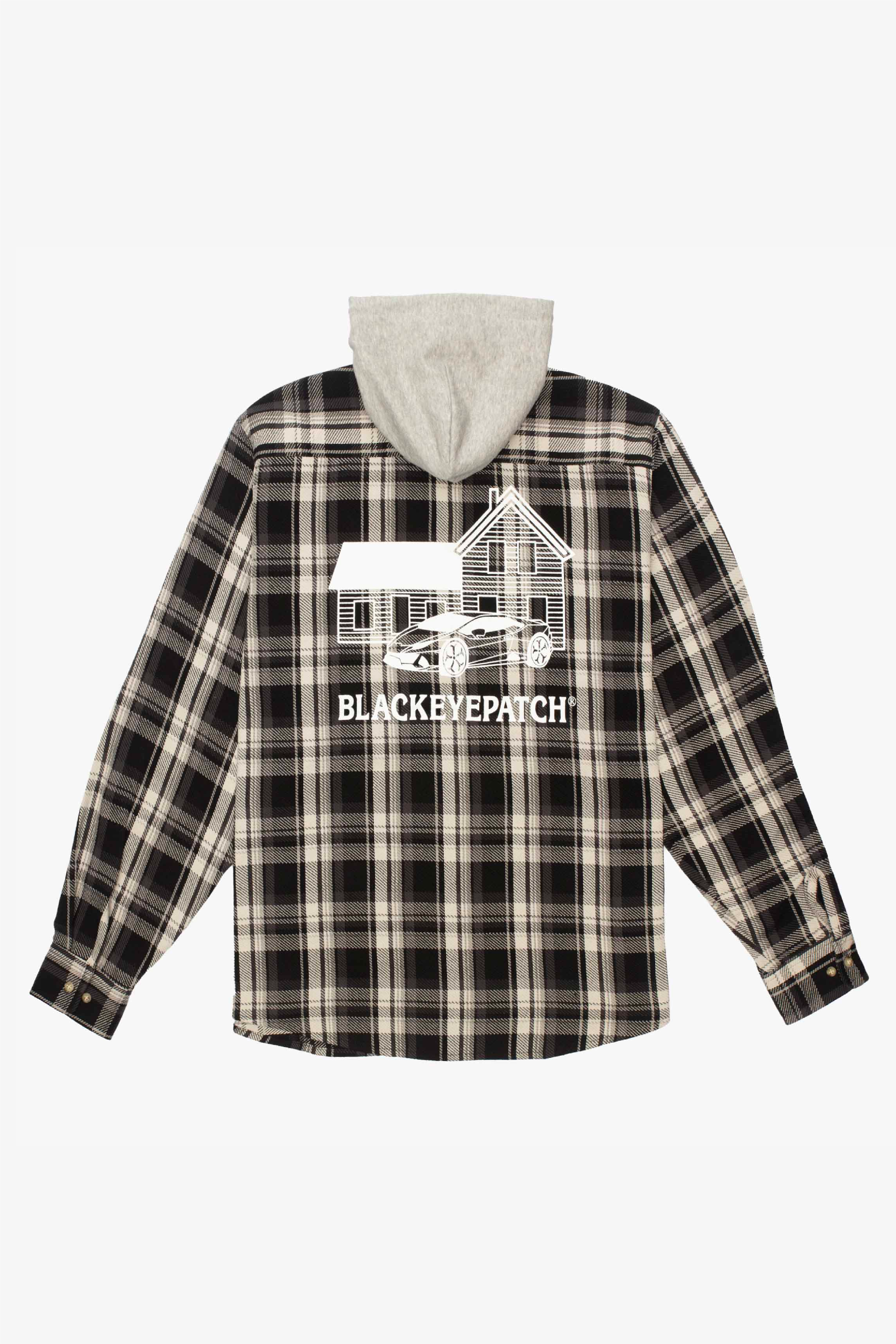 Selectshop FRAME - BLACKEYEPATCH Hooded Flannel Shirt Shirt Dubai