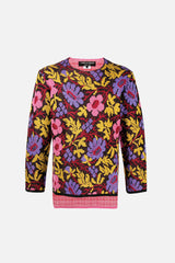 Selectshop FRAME - COMME DES GARÇONS HOMME PLUS Floral Knitted Sweater Sweats-Knits Dubai
