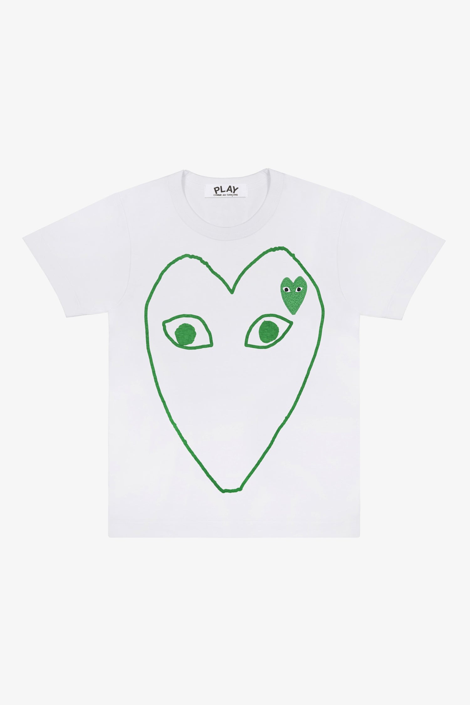 Selectshop FRAME - COMME DES GARCONS PLAY Empty Long Green Heart T-Shirt T-Shirt Dubai