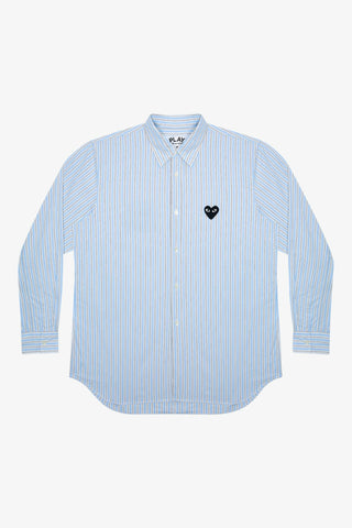 Black Heart Striped Shirt