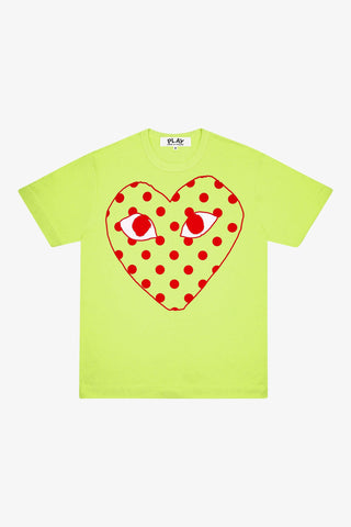 Bright Spotted Heart T-Shirt (Green)