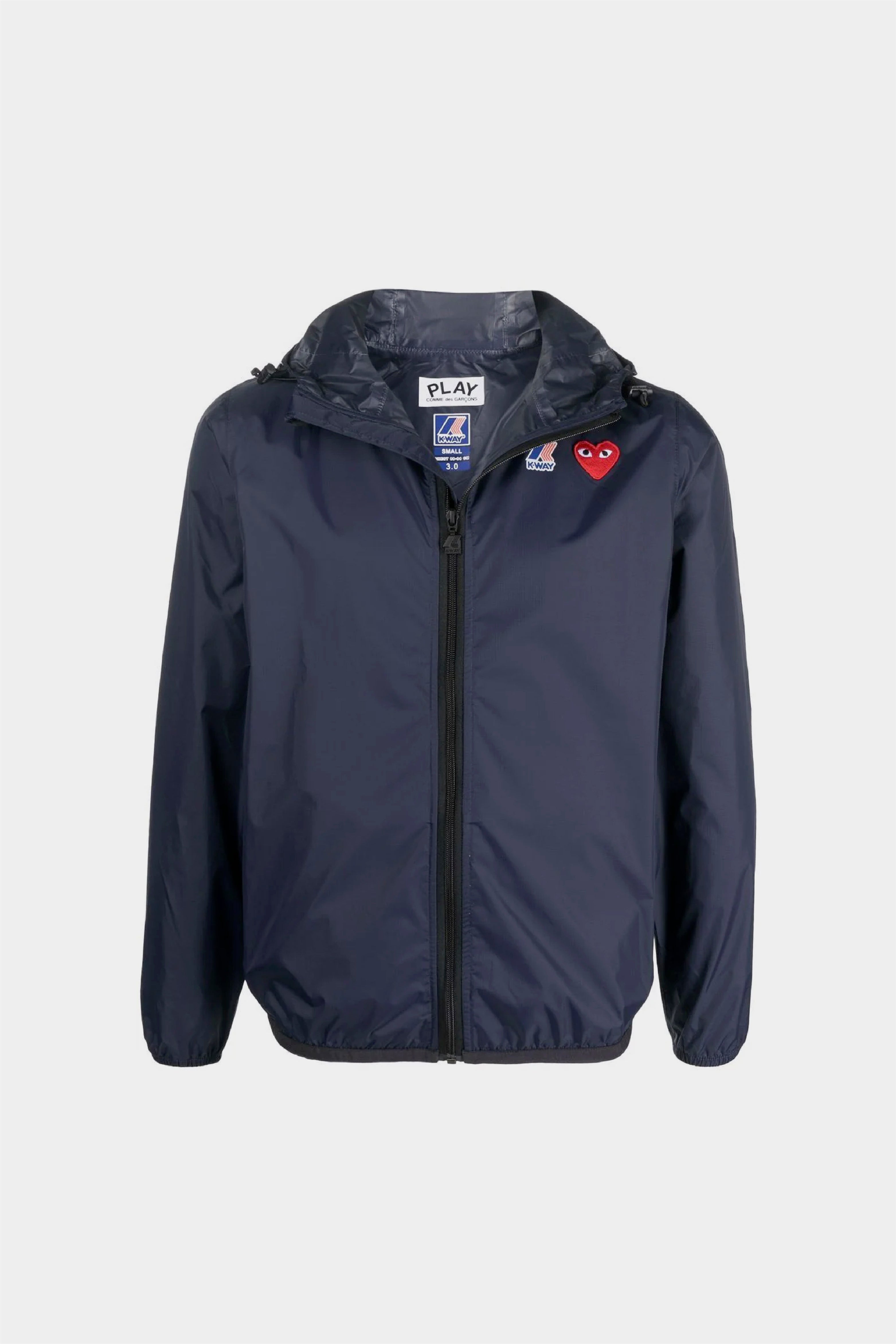 Selectshop FRAME - COMME DES GARCONS PLAY x K-Way zip hooded jacket Outerwear Dubai