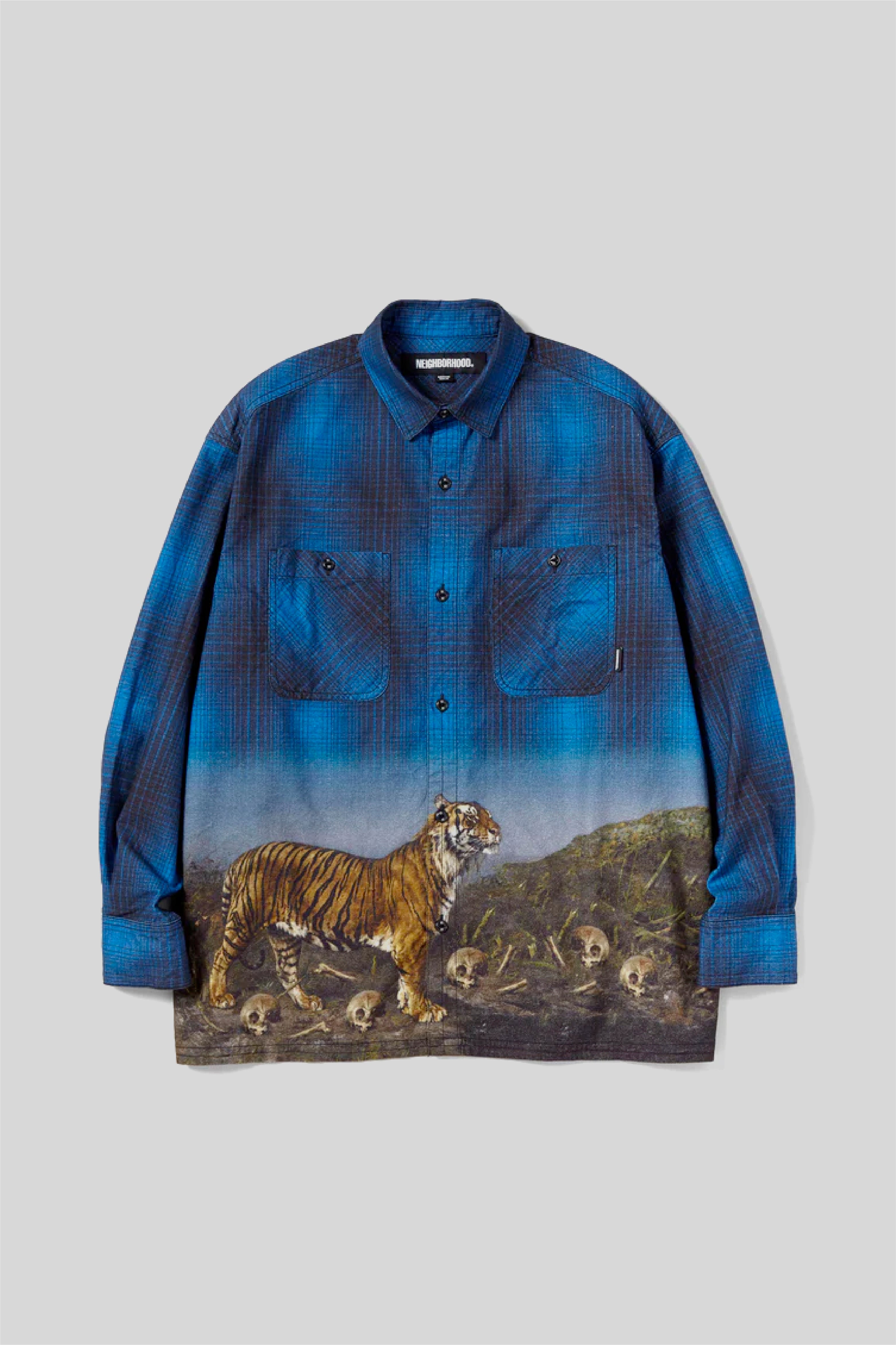 Selectshop FRAME - NEIGHBORHOOD Tigerprint VE LS Shirt Shirts Dubai