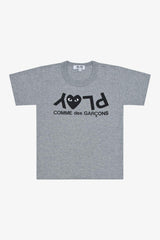 Selectshop FRAME - COMME DES GARCONS PLAY Heart on Logo T-shirt (Grey) Kids Kids Dubai
