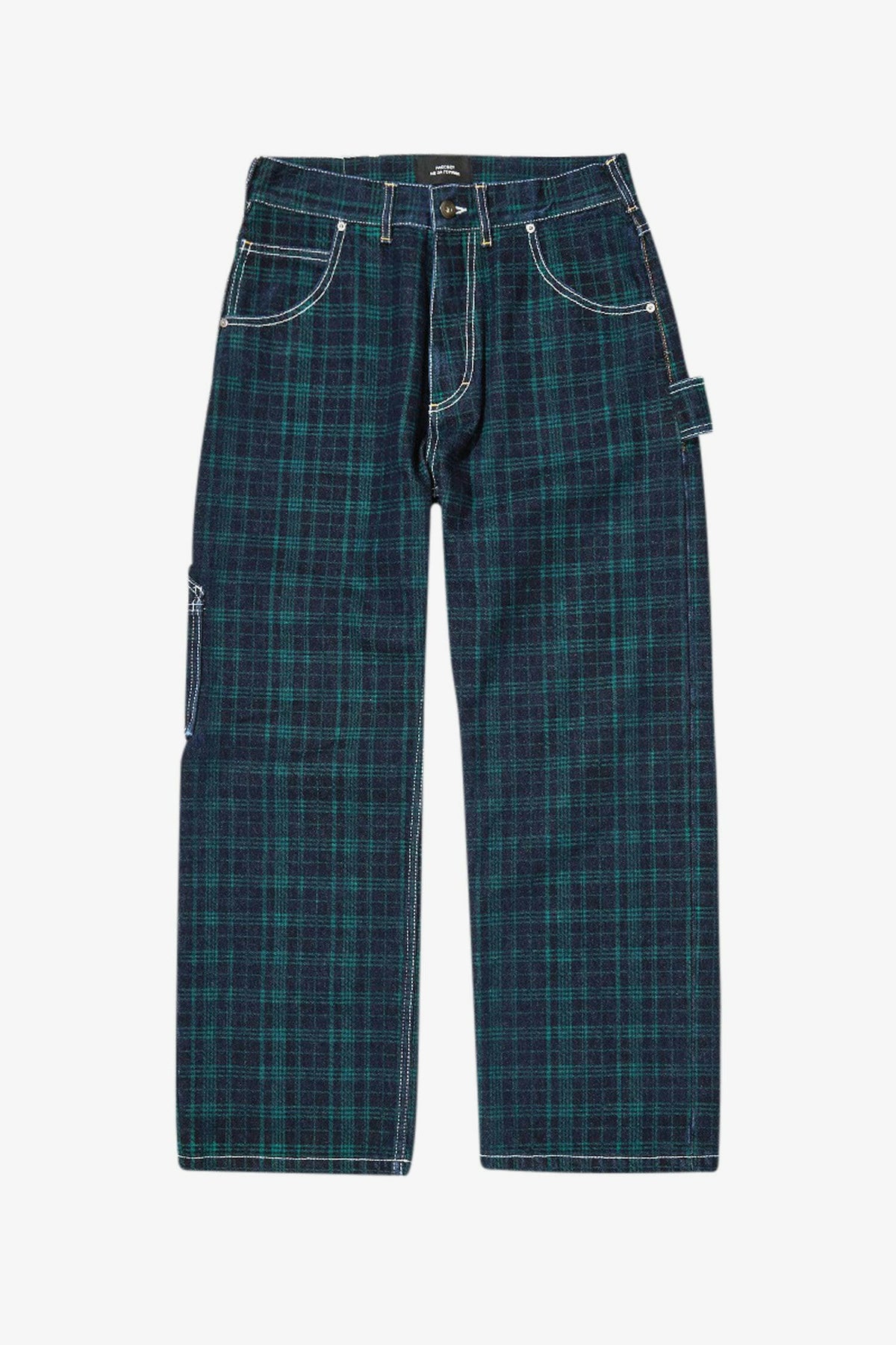 Selectshop FRAME - RASSVET Check Denim Work-Pants Bottoms Dubai