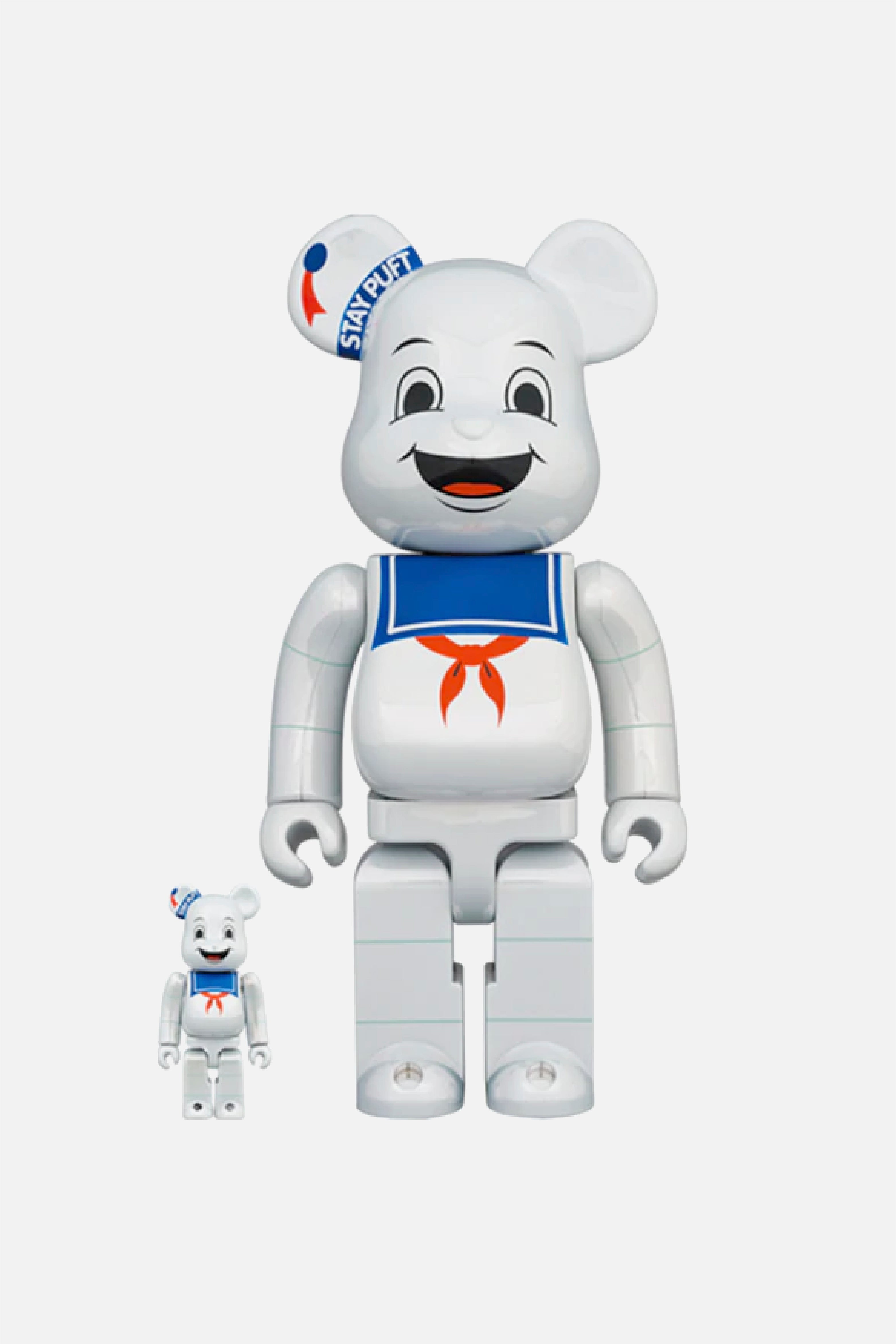 Selectshop FRAME - MEDICOM TOY Be@rbrick Stay Puft Marshmallow Man White Chrome Ver. 400%+100% Collectibles Dubai