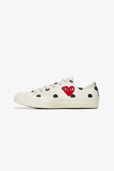 Selectshop FRAME - COMME DES GARCONS PLAY Converse Polka Dot Red Heart Chuck Taylor All Star '70 Low Footwear Dubai