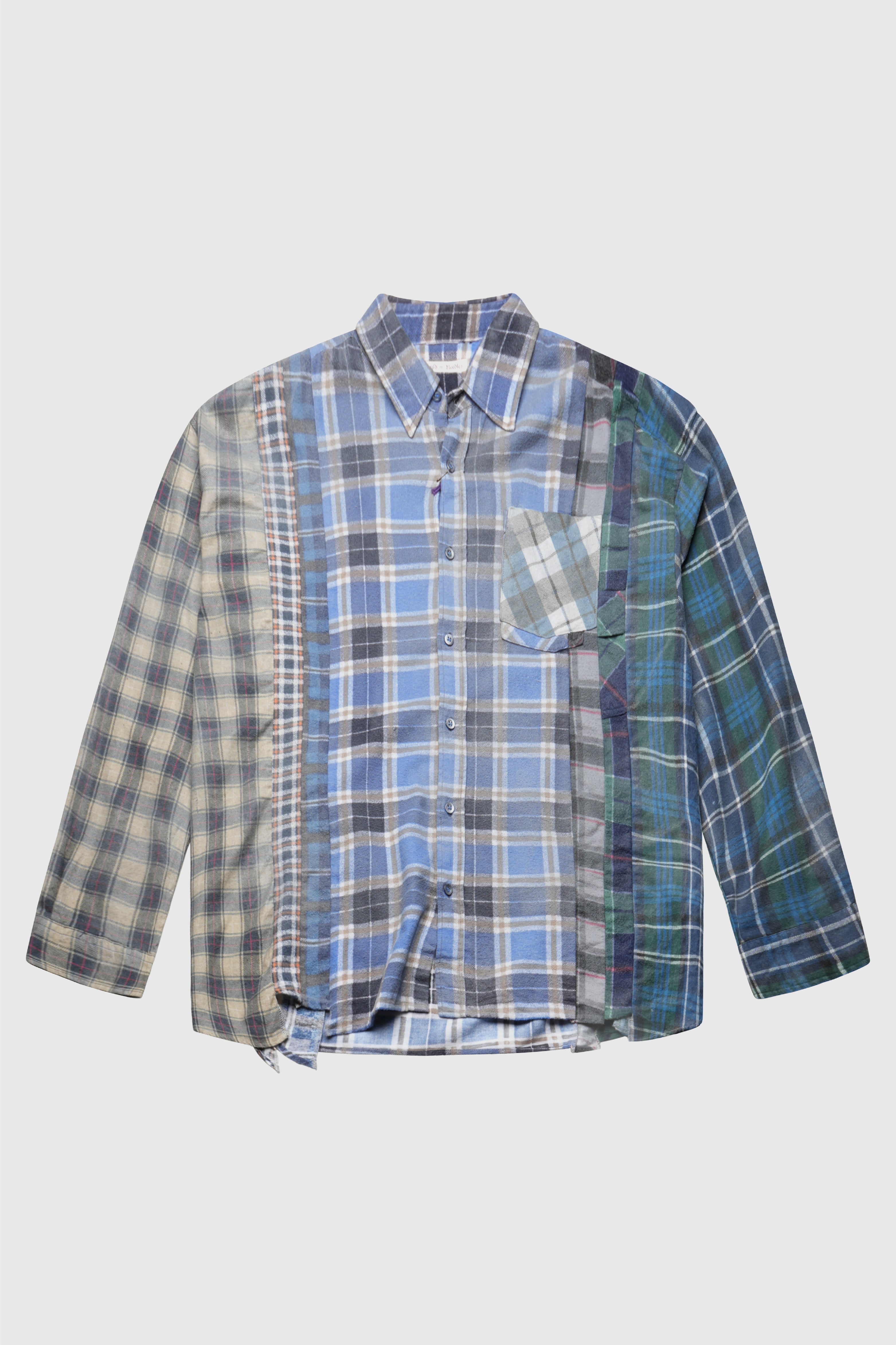 Selectshop FRAME - NEEDLES Reflection 7 Cuts Wide Flannel Shirt -(A) Shirts Concept Store Dubai