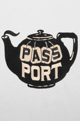 Selectshop FRAME - PASS-PORT Tea-Pot Embroidery Tee T-Shirts Dubai