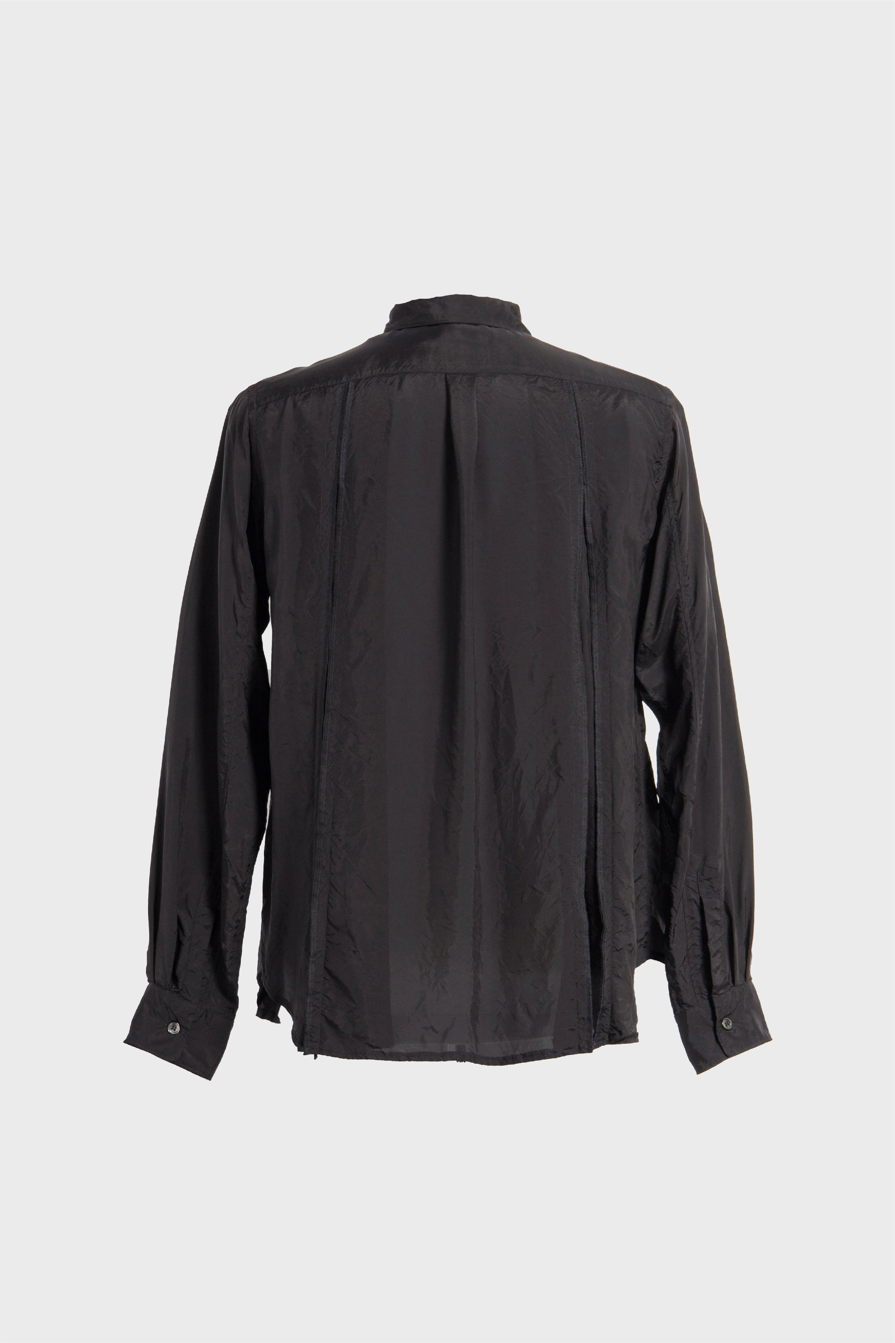 Selectshop FRAME - COMME DES GARÇONS BLACK Pleated Taffeta Shirt Shirts Concept Store Dubai
