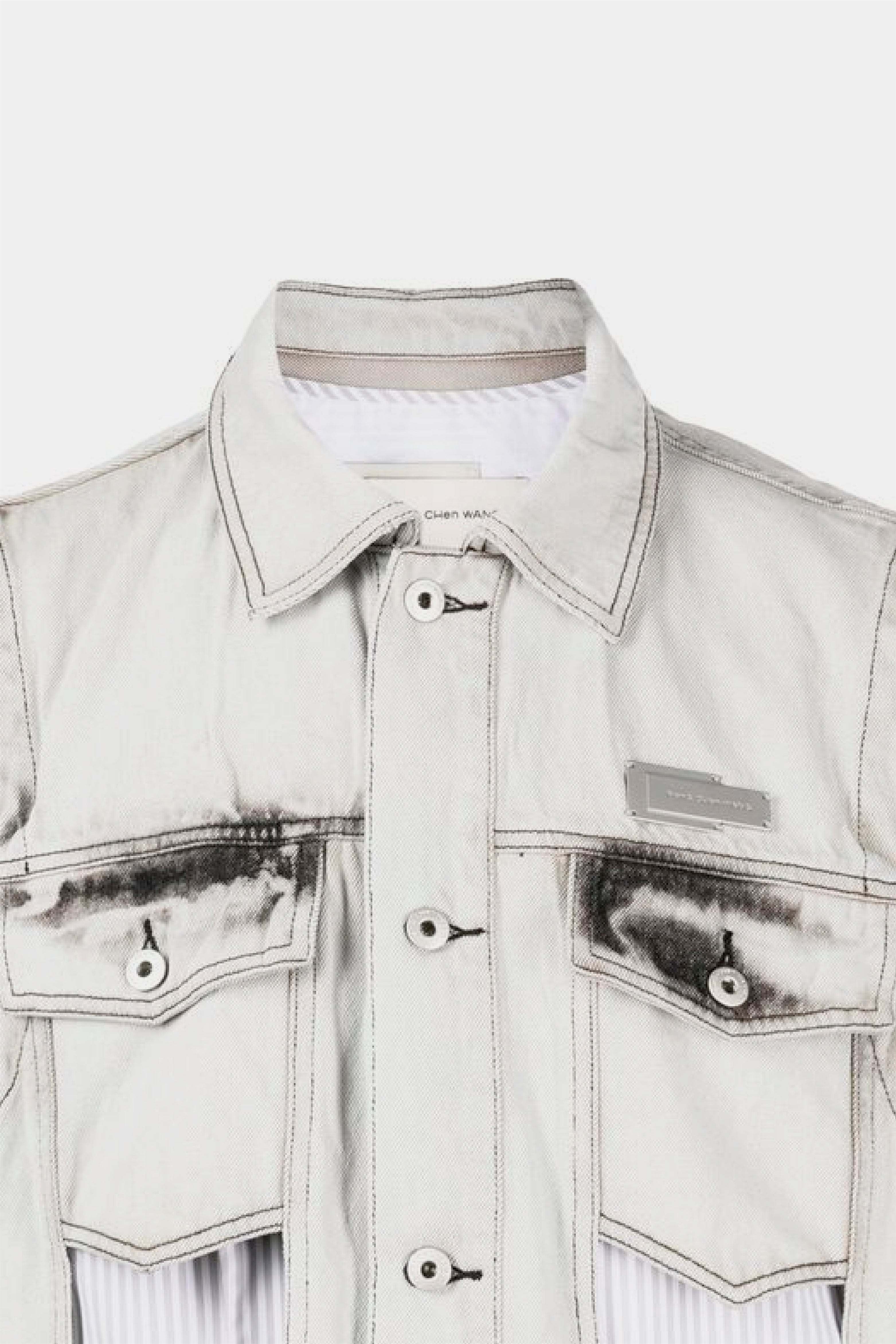 Selectshop FRAME - FENG CHEN WANG 2 in 1 Denim Jacket Outerwear Concept Store Dubai