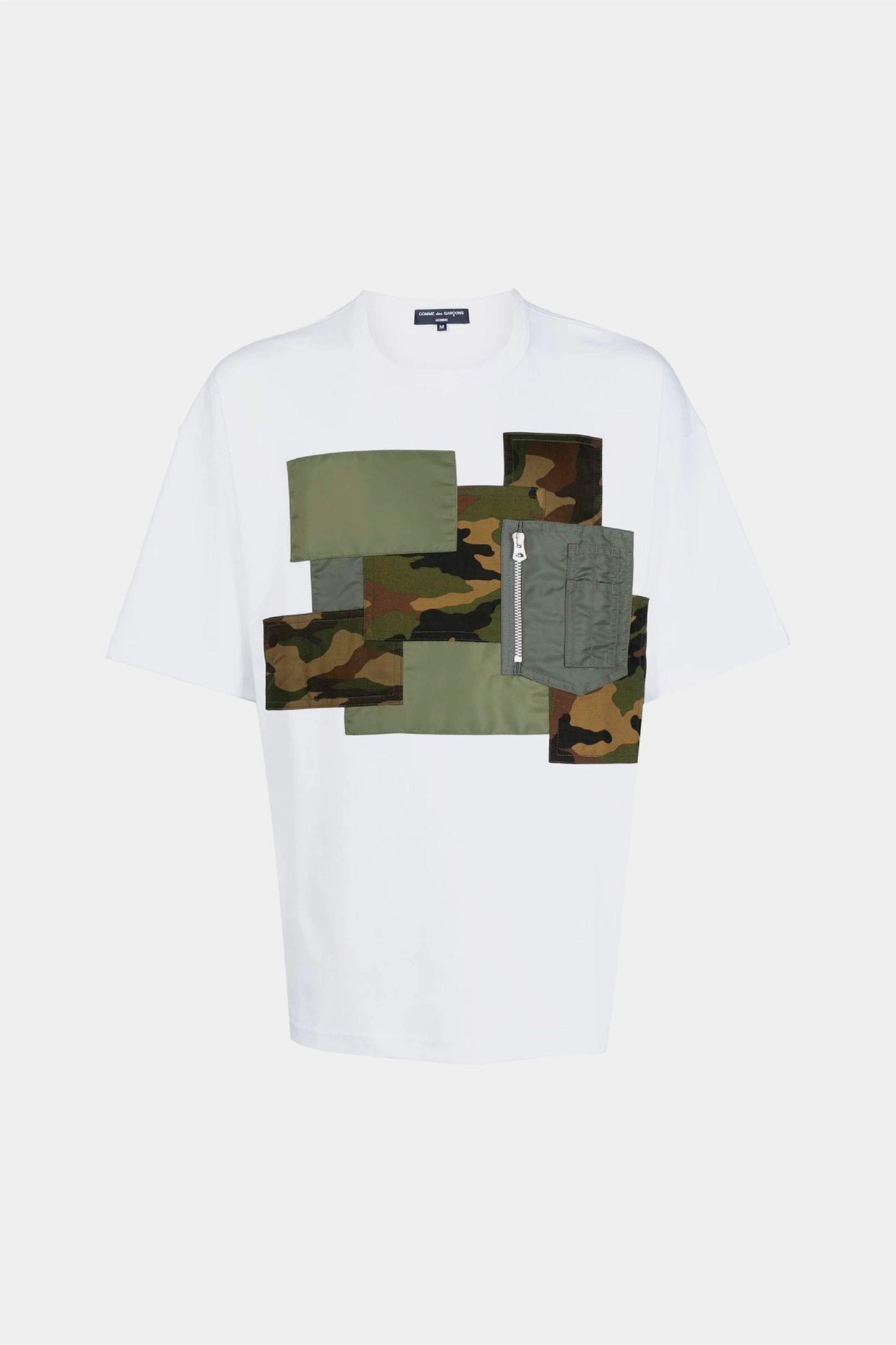 Selectshop FRAME - COMME DES GARÇONS HOMME Camouflage-panel Detail T-shirt T-Shirts Dubai