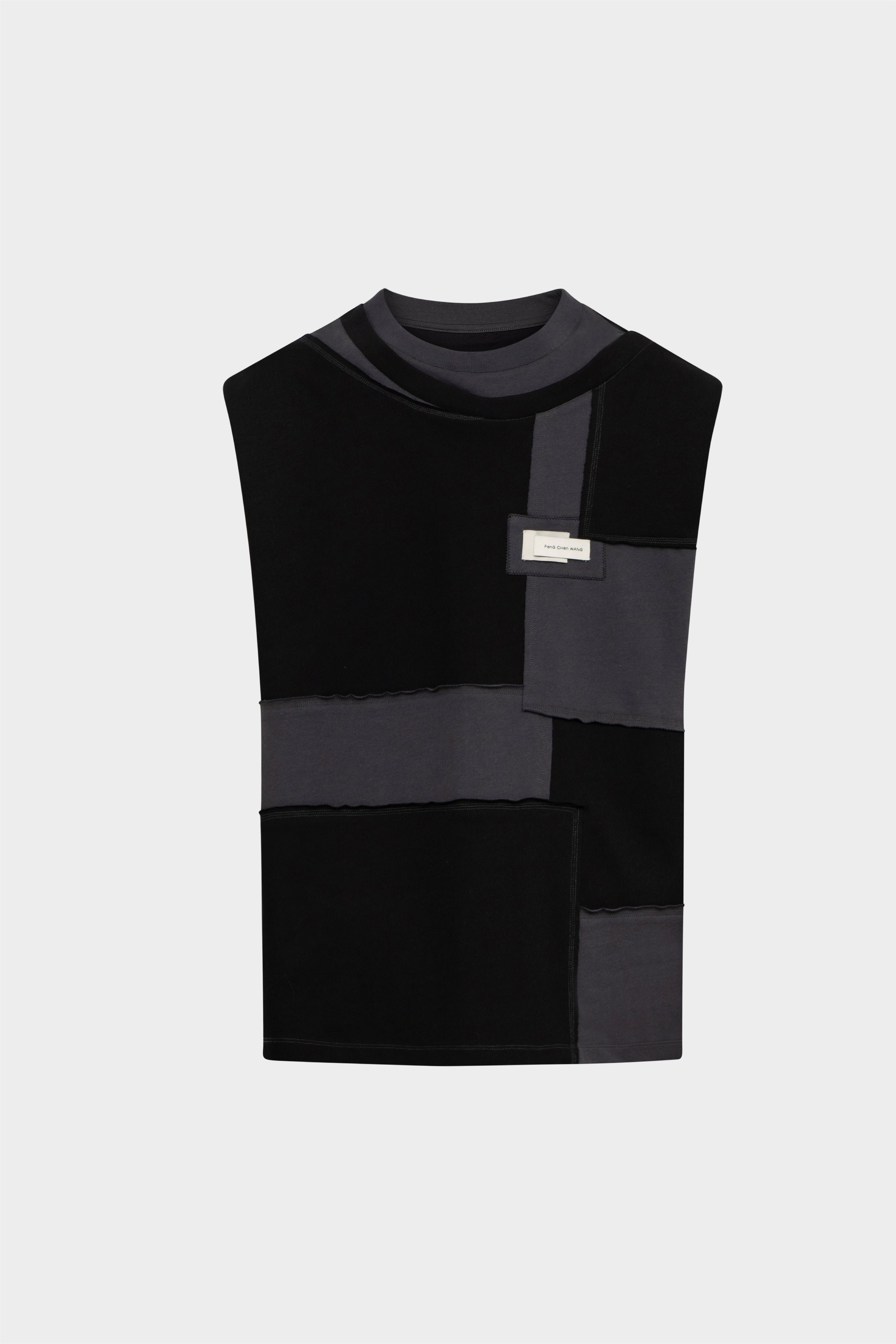 Selectshop FRAME - FENG CHEN WANG Deconstructed Patch Vest Outerwear Concept Store Dubai