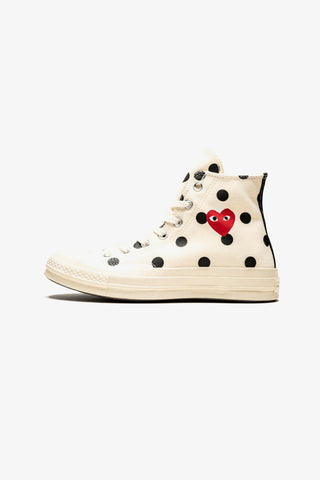 Converse Polka Dot Red Heart Chuck Taylor All Star '70 High