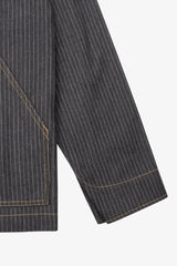 Long Con Striped Denim Packers Jacket- Selectshop FRAME