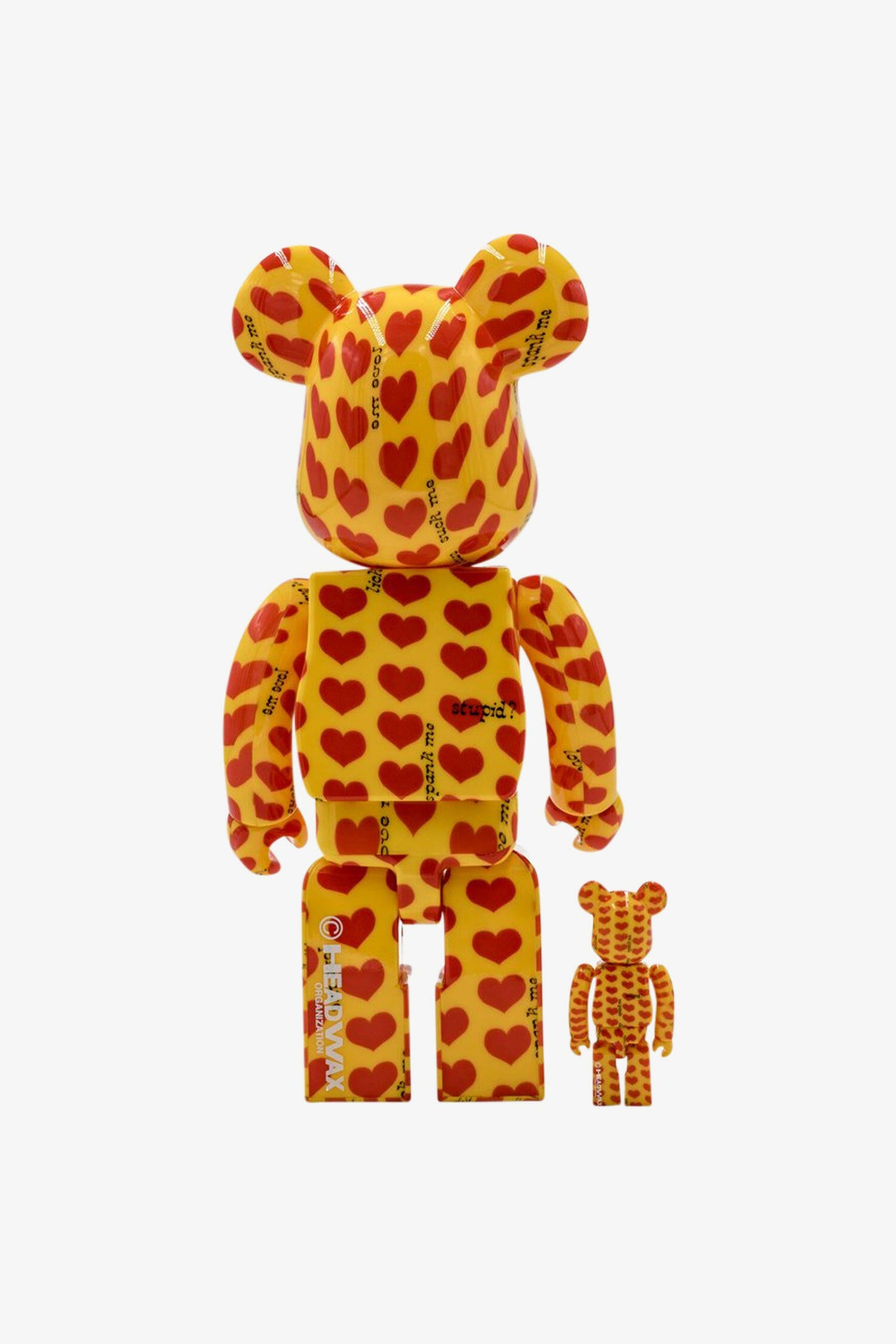 Selectshop FRAME -MEDICOM TOY Japan X Hide "Yellow Heart" Be@rbrick 400%+100% Toys Dubai