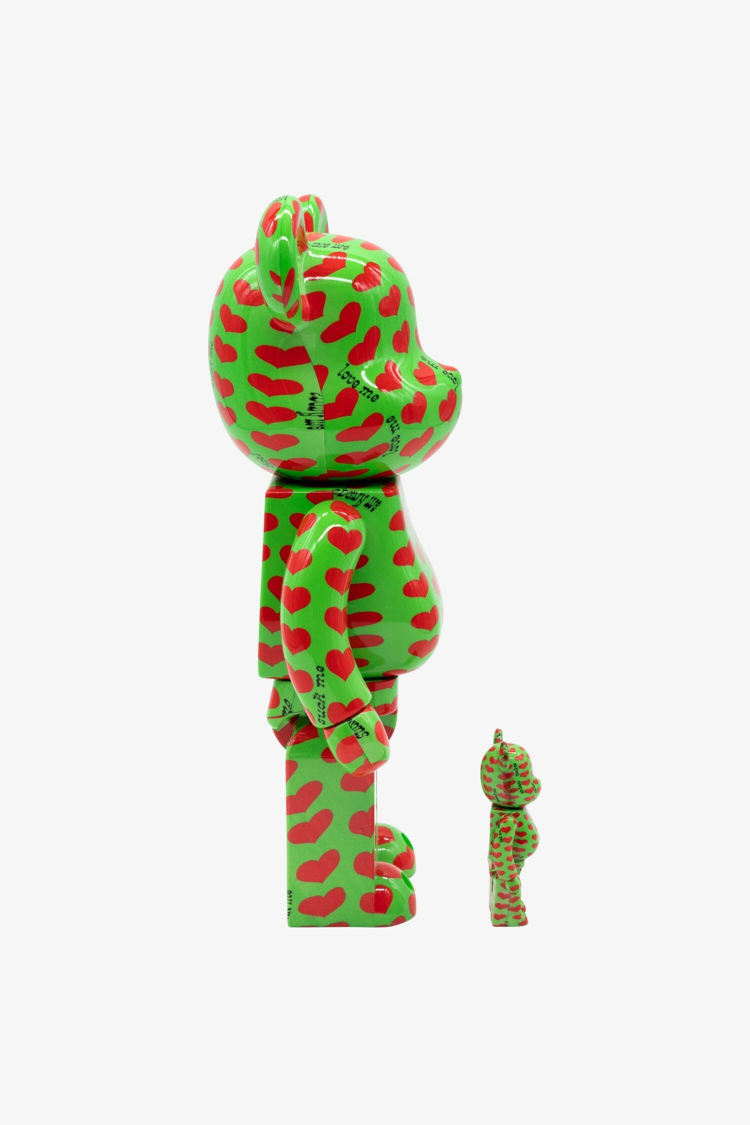 Selectshop FRAME -MEDICOM TOY Japan X Hide "Green Heart" Be@rbrick 400%+100% Toys Dubai