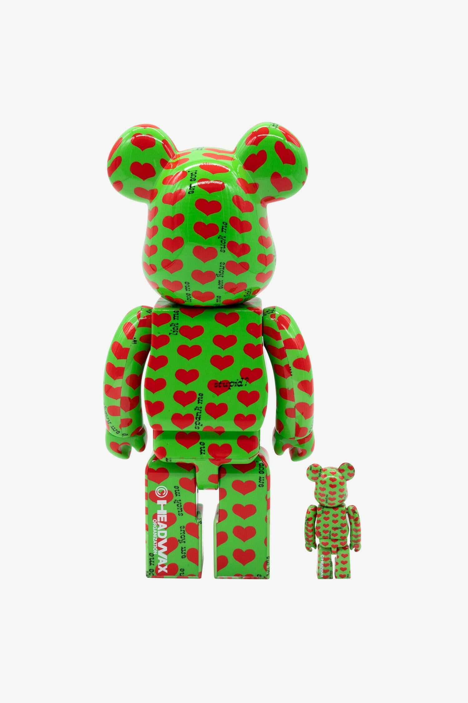 Selectshop FRAME -MEDICOM TOY Japan X Hide "Green Heart" Be@rbrick 400%+100% Toys Dubai