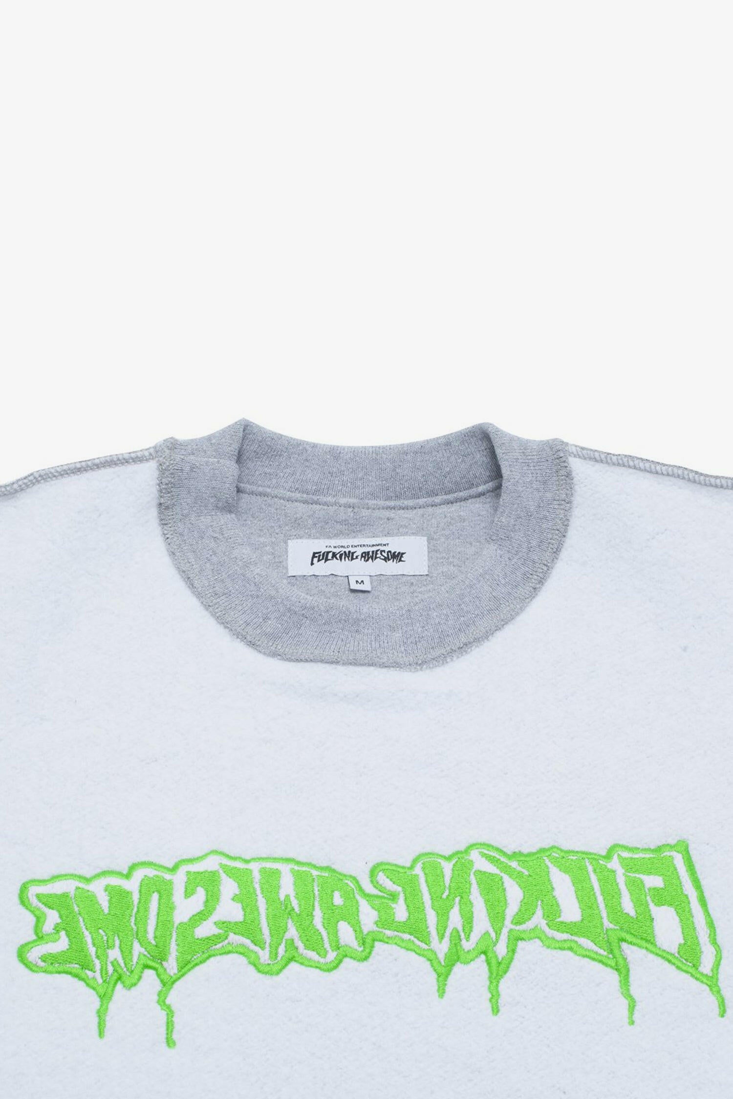 Selectshop FRAME - FUCKING AWESOME Reversible Empty Drip Crewneck Sweatshirt Dubai