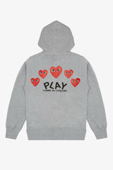 Selectshop FRAME - COMME DES GARCONS PLAY Red Heart Zip Hoodie Hoodie Dubai