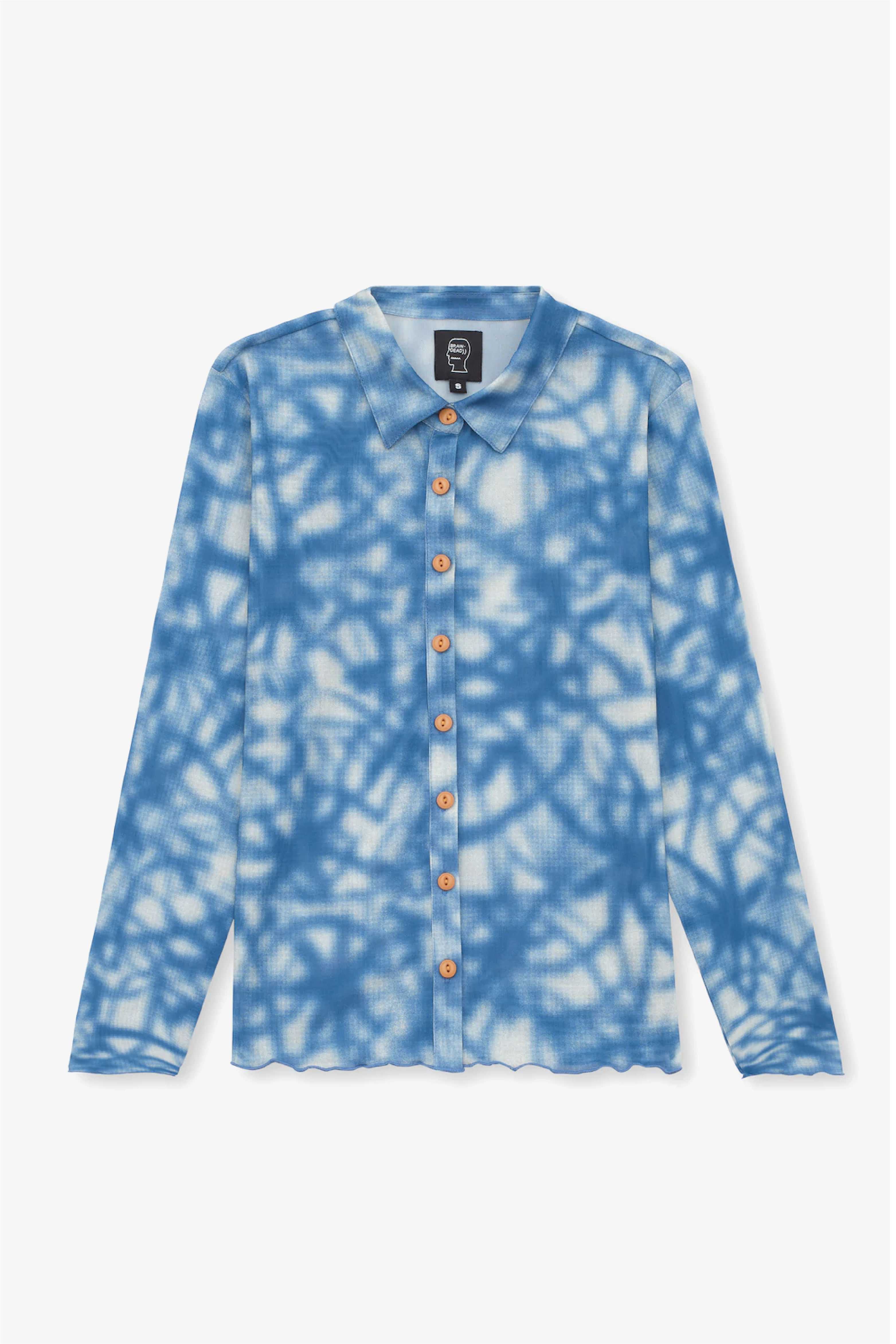 Selectshop FRAME - BRAIN DEAD Firework Hyper Mesh Button Down T-Shirts Dubai