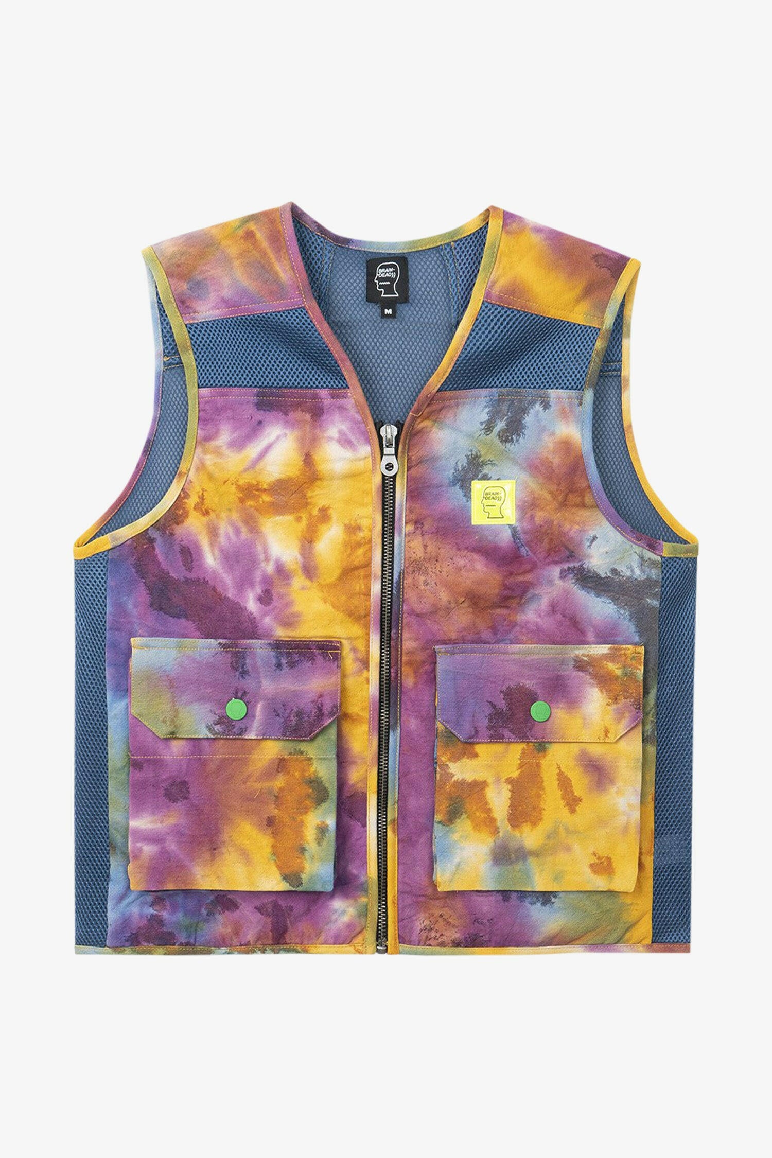 Selectshop FRAME - BRAIN DEAD Dyed Canvas Spacer Mesh Tactical Vest Outerwear Dubai