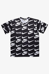 Selectshop FRAME - COMME DES GARCONS BLACK Nike Swoosh Jersey T-shirt T-Shirt Dubai