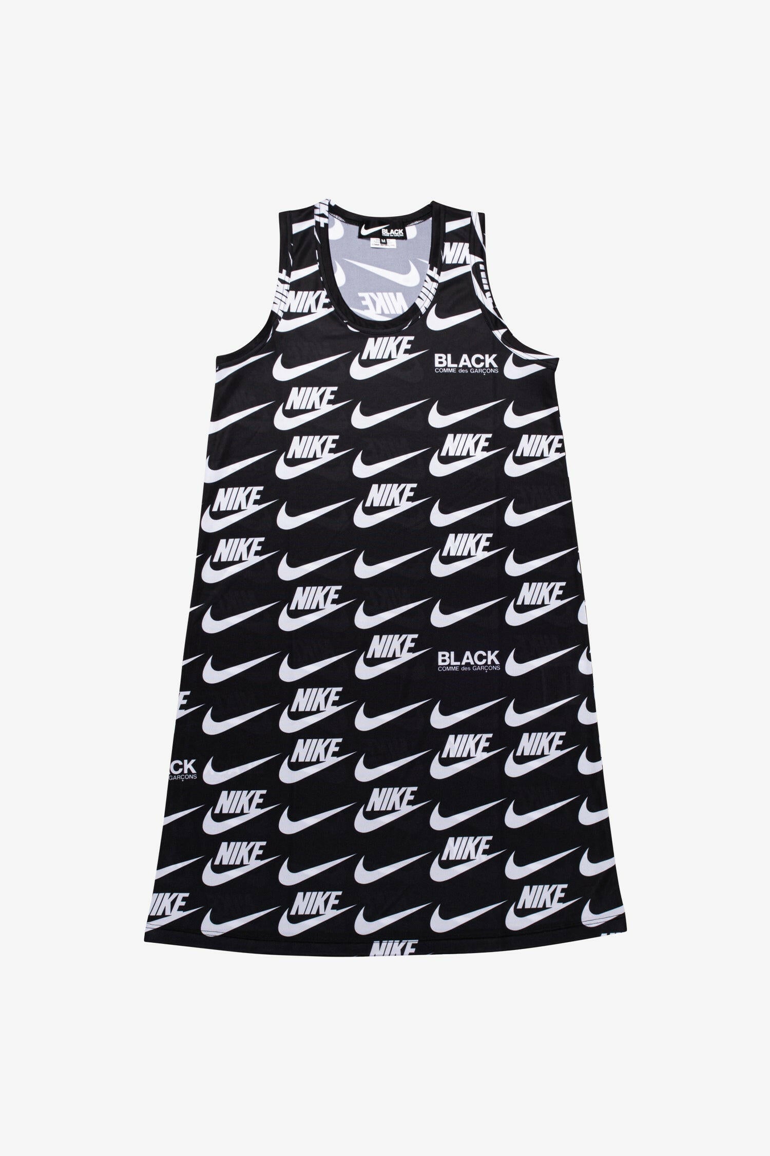 Selectshop FRAME - COMME DES GARCONS BLACK Nike Sleeveless Swoosh Midi Dress Dress Dubai