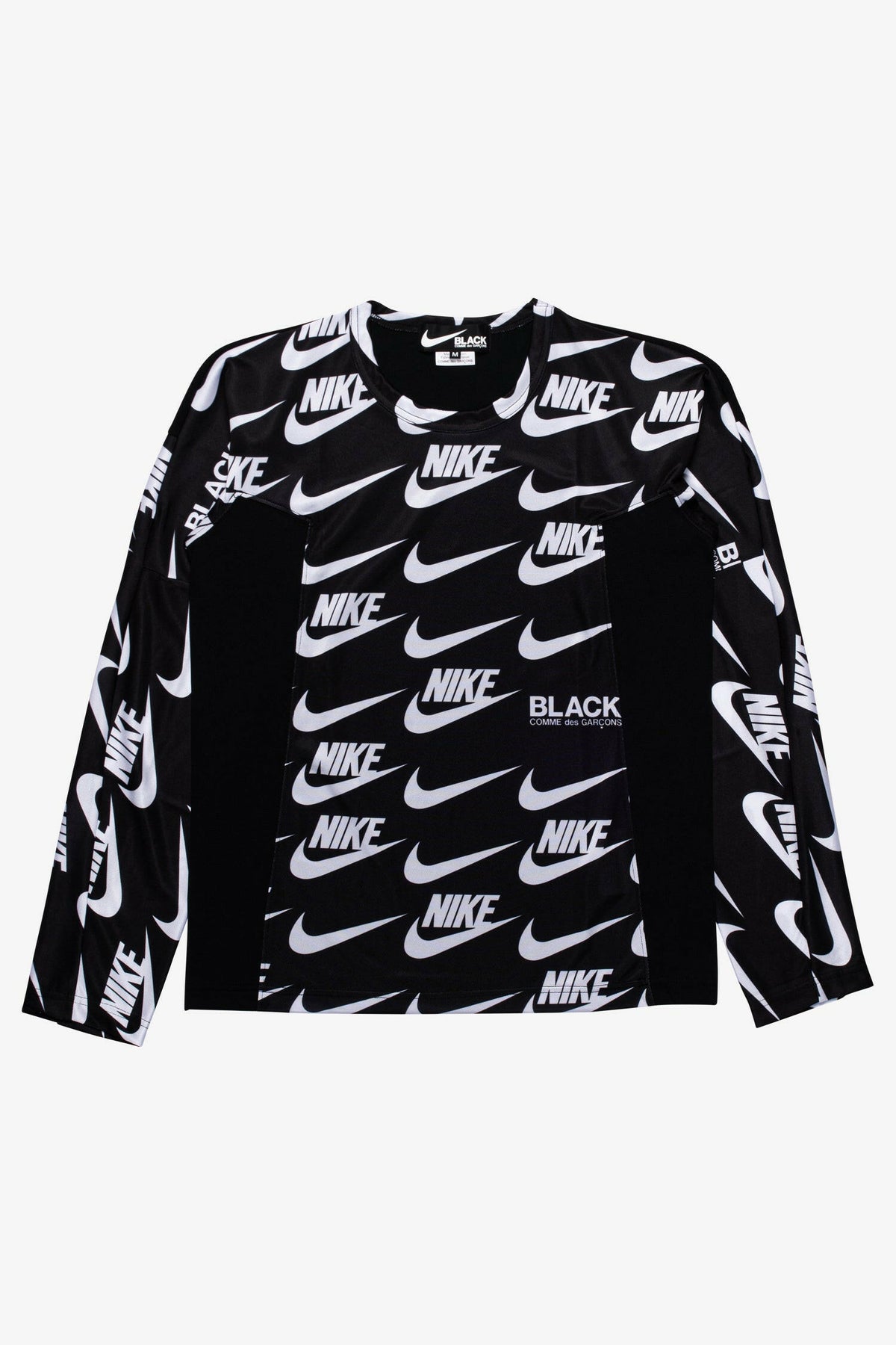 Selectshop FRAME - COMME DES GARCONS BLACK Nike Swoosh Mesh Jersey Longsleeve T-Shirt Dubai