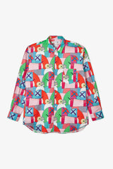 Selectshop FRAME - COMME DES GARCONS SHIRT KAWS Classic Shirt (Print H) Shirts Dubai