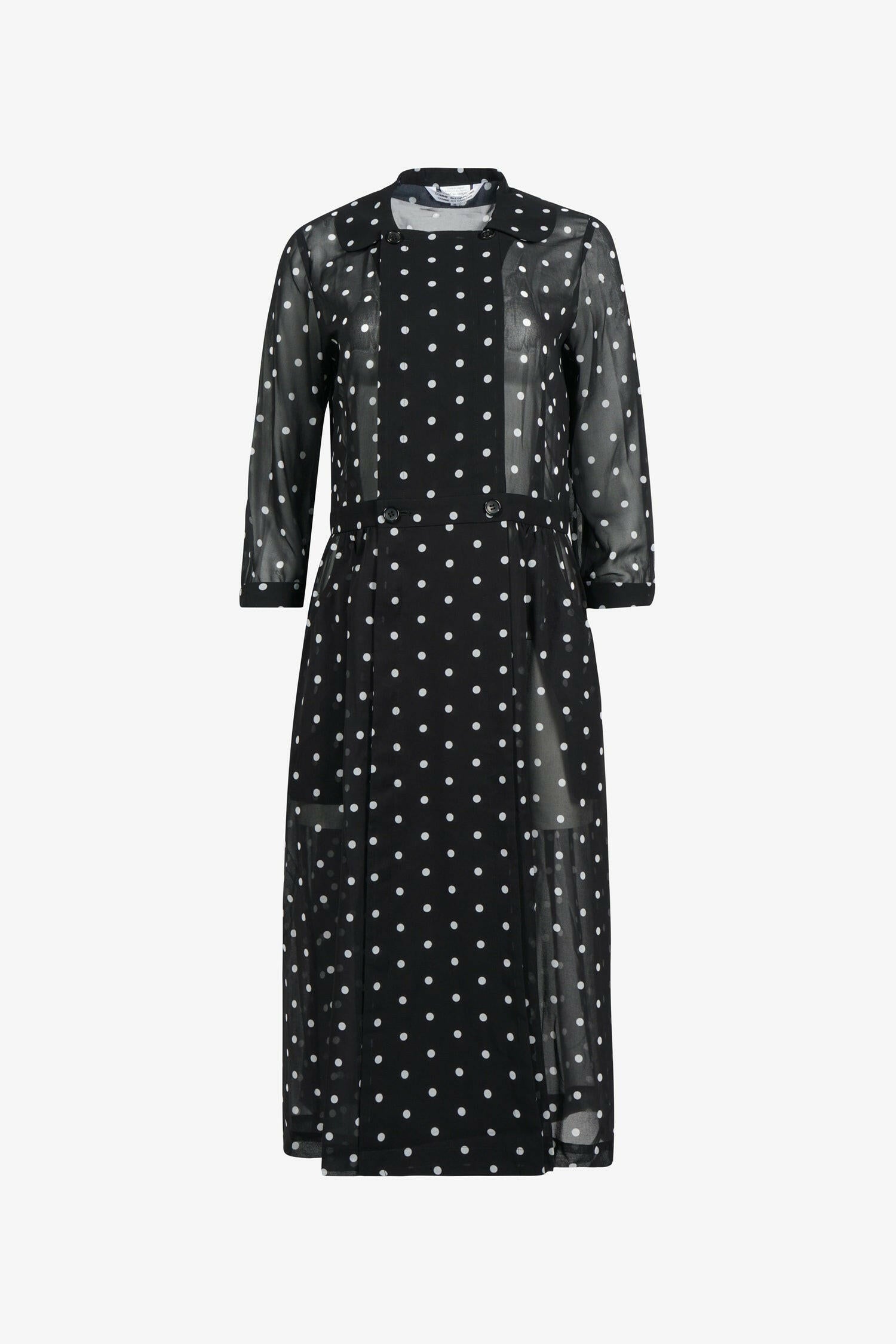 Selectshop FRAME - COMME DES GARÇONS COMME DES GARÇONS Sheer Polka Dot Dress Dress Dubai