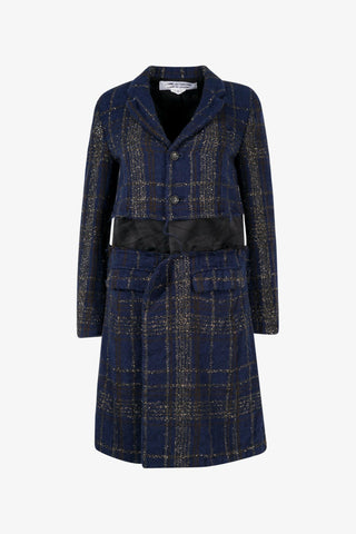 Metallic Check Coat