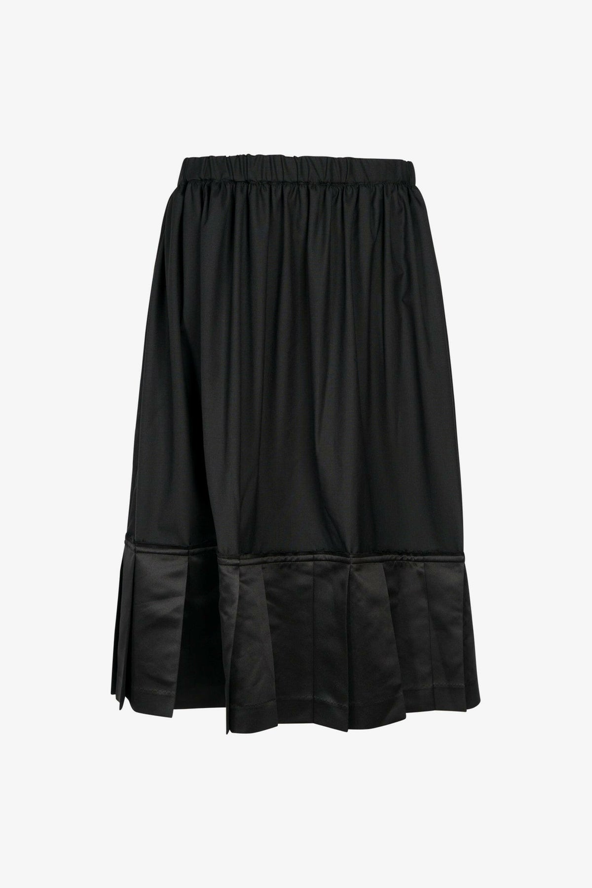 Selectshop FRAME - COMME DES GARÇONS BLACK Pleated Hem Drawstring Wool Skirt Bottoms Dubai