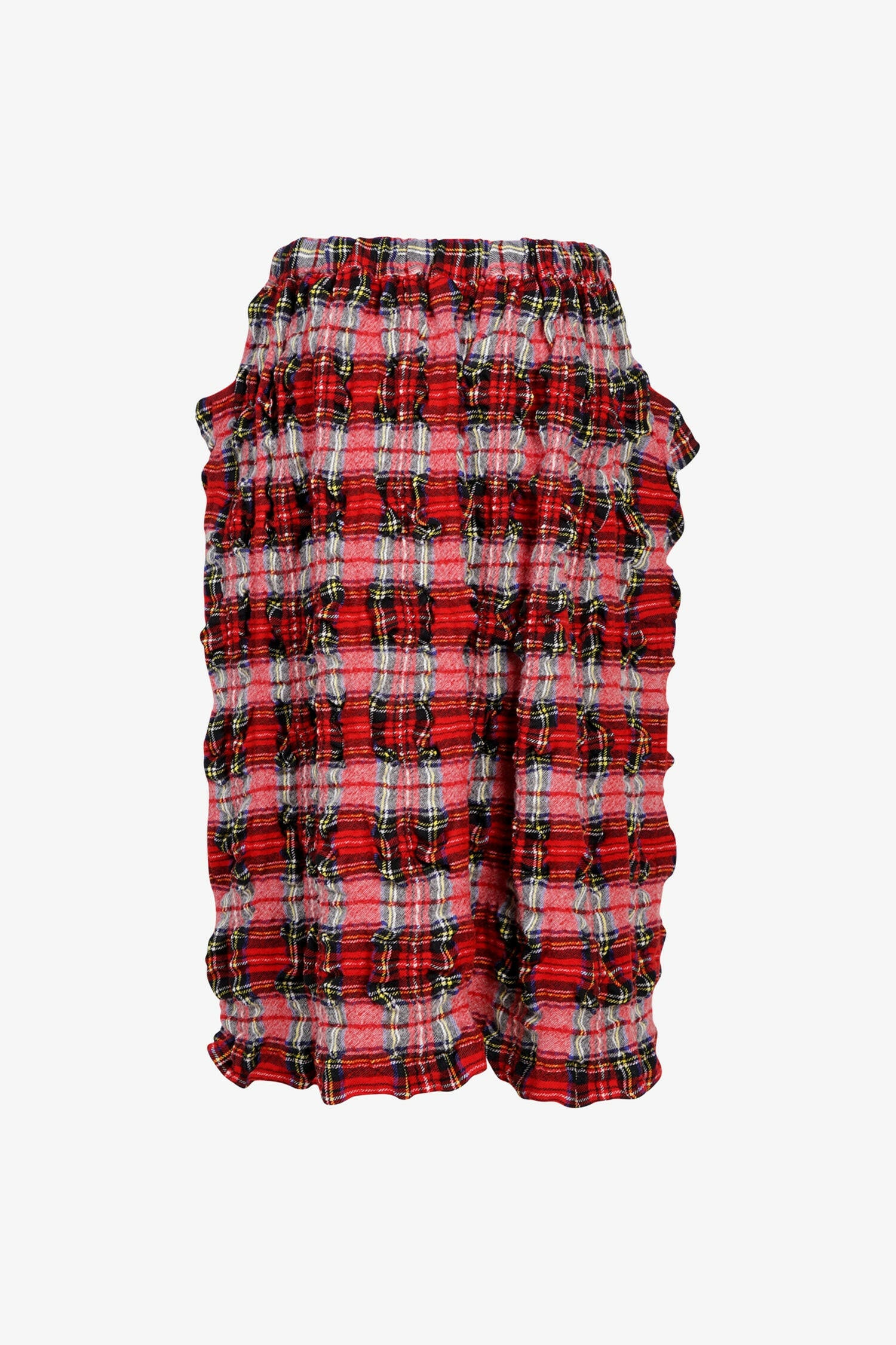 Selectshop FRAME - COMME DES GARÇONS GIRL Ruffled Tartan Wool Skirt Bottoms Dubai