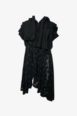 Selectshop FRAME - COMME DES GARÇONS Drape-Detail Polka-Dot Jacket Outerwear Dubai