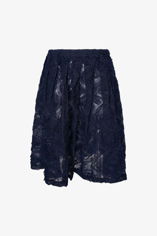 Semi-Sheer Textured Skirt