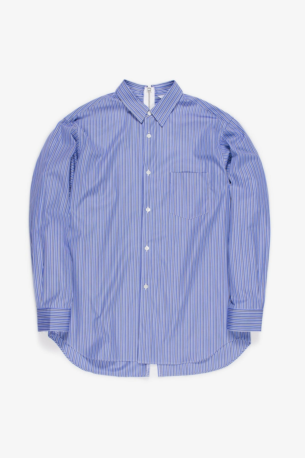 Selectshop FRAME - COMME DES GARÇONS SHIRT Striped Zip-Up Shirt Shirt Dubai