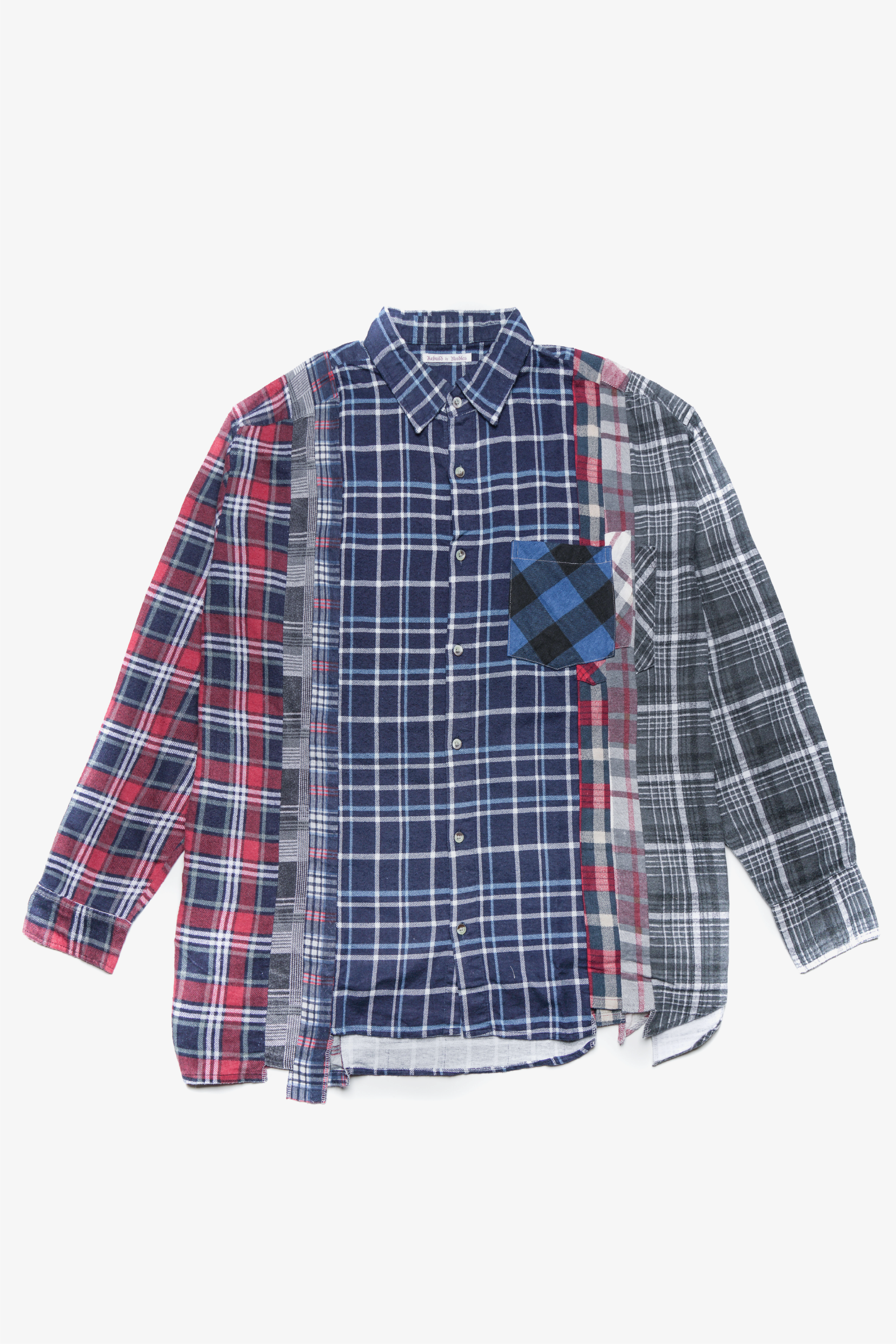 Selectshop FRAME - NEEDLES Flannel Ribbon Wide Shirt Shirts Dubai