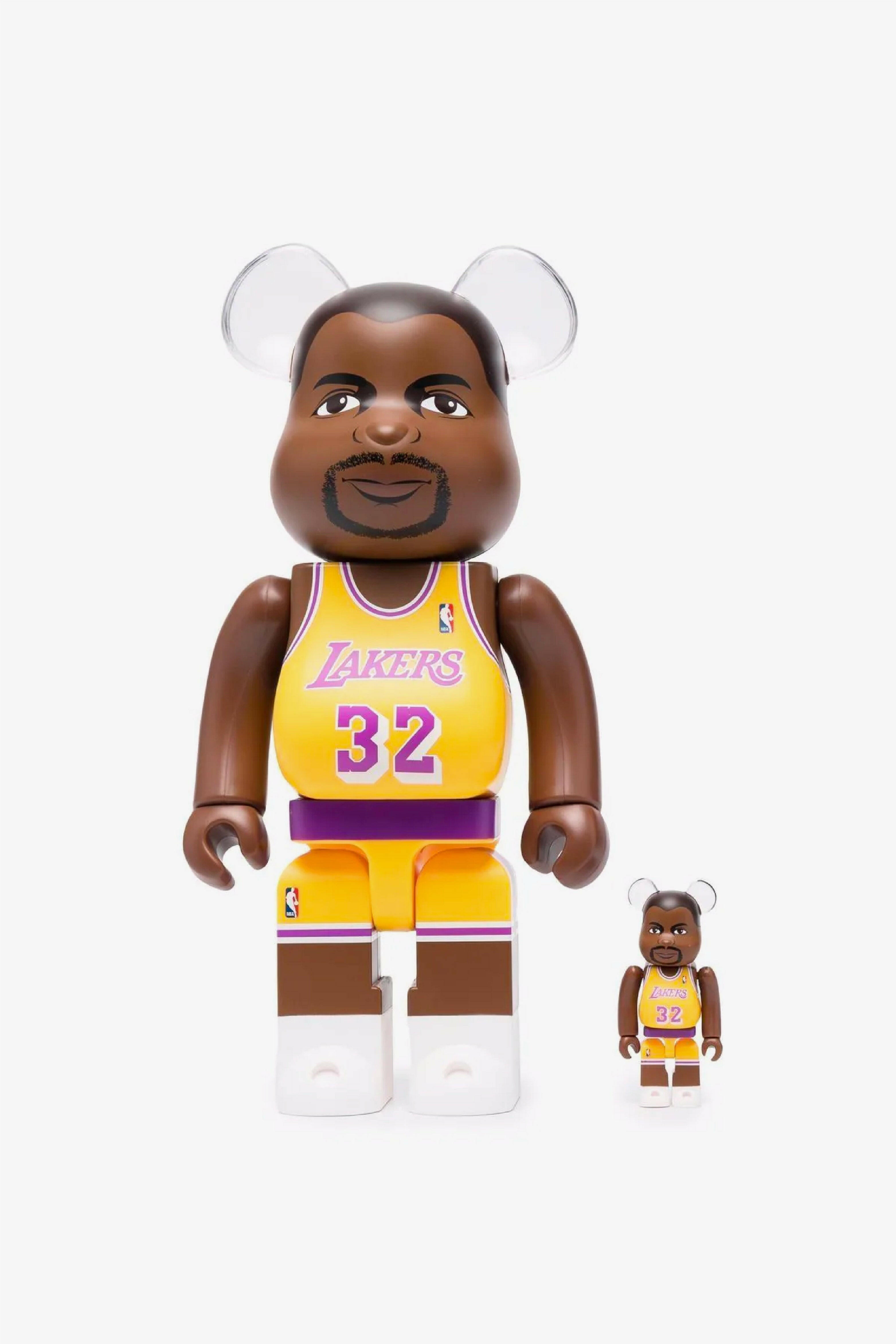 Selectshop FRAME - MEDICOM TOY Magic Johnson(Los Angeles Lakers) Be@rbrick 100% & 400% Set Collectibles Dubai