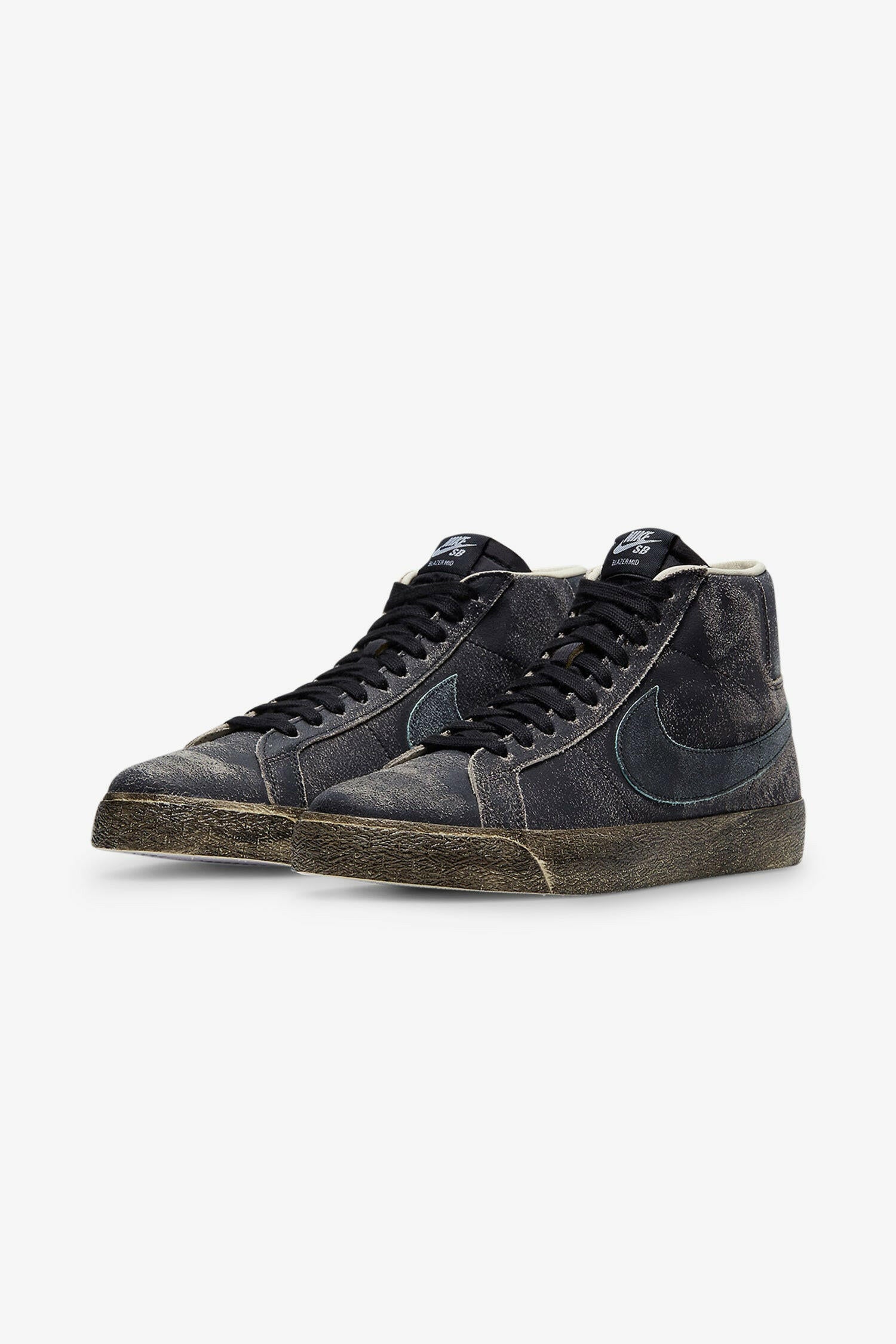 Selectshop FRAME - NIKE SB Blazer Mid PRM "Faded Black" footwear Dubai