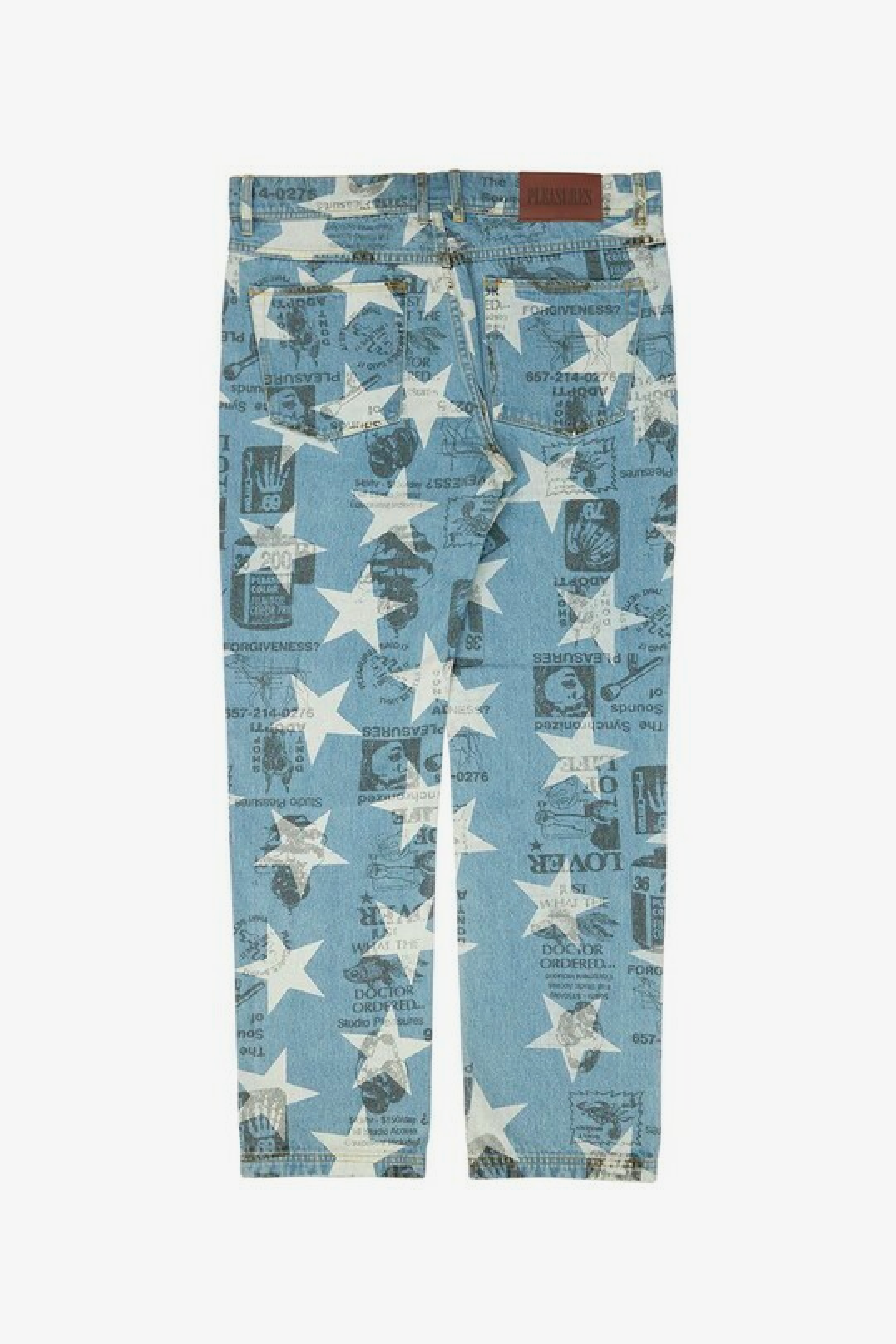 Selectshop FRAME - PLEASURES Poppy Denim Pant Bottoms Dubai