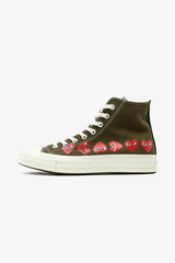 Selectshop FRAME -COMME DES GARCONS PLAY Converse Chuck Taylor All Star '70 High Multi Red Heart Footwear Dubai