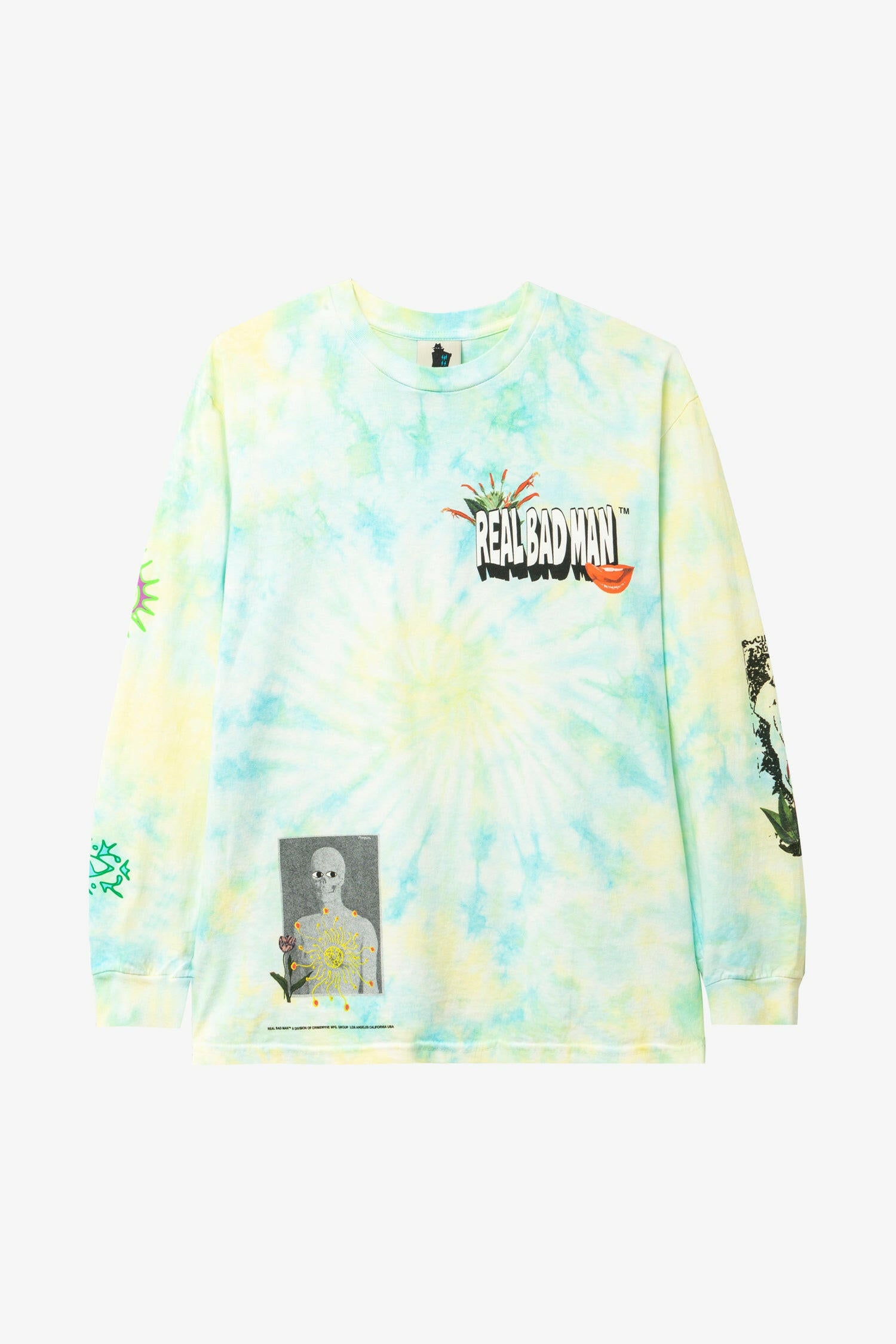 Selectshop FRAME - REAL BAD MAN From Outer Space Tie-Dye Longsleeves T-Shirts Dubai