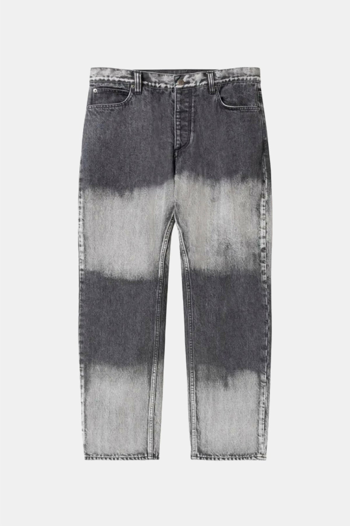 Selectshop FRAME - BLACKEYEPATCH Border-Bleached Emblem Baggy Jeans Bottoms Dubai