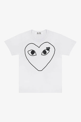 Play Comme des Garçons Blank Black Heart T-shirt (White)